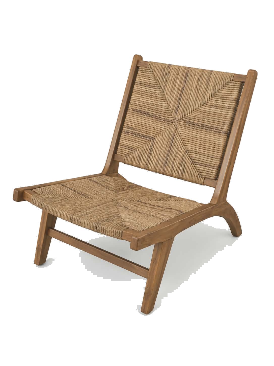 Fauteuil teck & corde