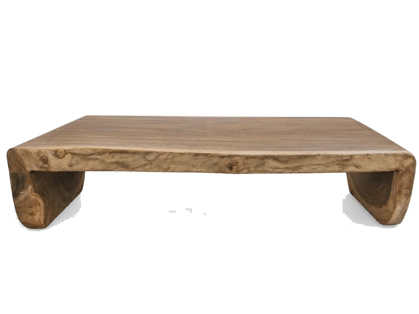 Table basse teck en U