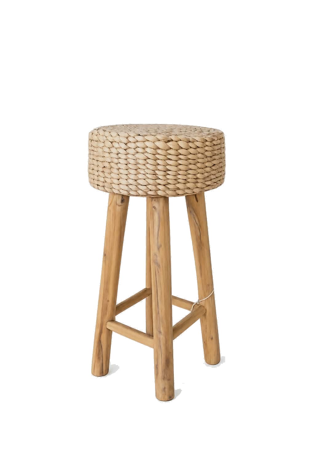 Tabouret haut raphia